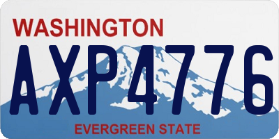 WA license plate AXP4776