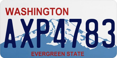 WA license plate AXP4783
