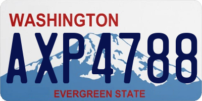 WA license plate AXP4788