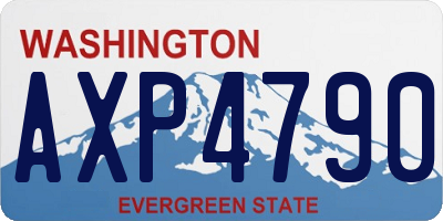 WA license plate AXP4790