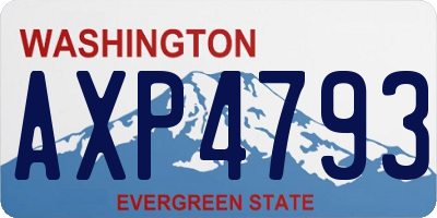 WA license plate AXP4793
