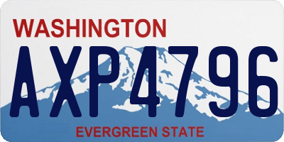 WA license plate AXP4796