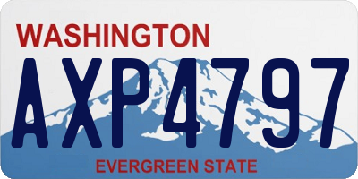WA license plate AXP4797