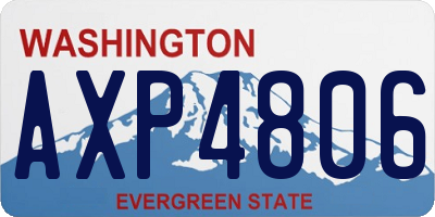 WA license plate AXP4806