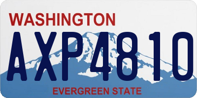 WA license plate AXP4810