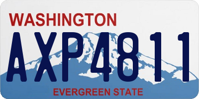 WA license plate AXP4811
