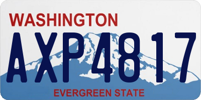 WA license plate AXP4817