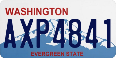 WA license plate AXP4841