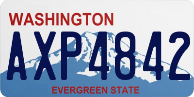 WA license plate AXP4842