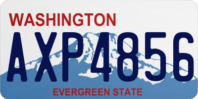 WA license plate AXP4856