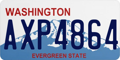WA license plate AXP4864