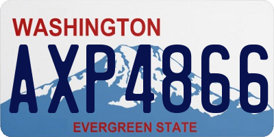 WA license plate AXP4866
