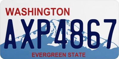 WA license plate AXP4867