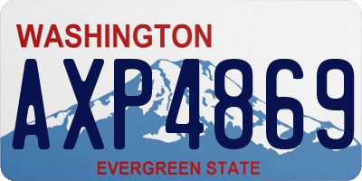 WA license plate AXP4869