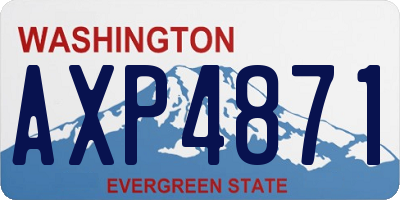 WA license plate AXP4871