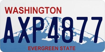 WA license plate AXP4877