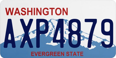 WA license plate AXP4879