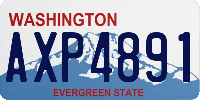 WA license plate AXP4891