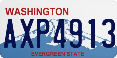 WA license plate AXP4913