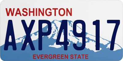 WA license plate AXP4917