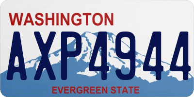 WA license plate AXP4944