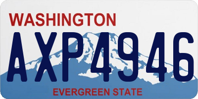 WA license plate AXP4946