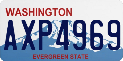 WA license plate AXP4969