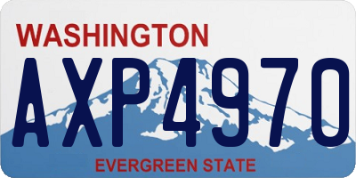 WA license plate AXP4970