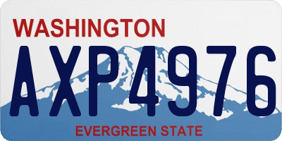 WA license plate AXP4976