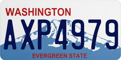 WA license plate AXP4979