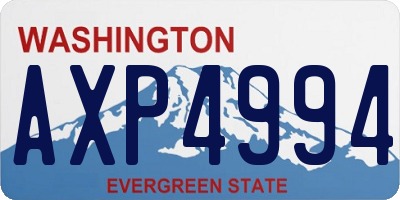 WA license plate AXP4994