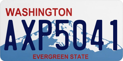 WA license plate AXP5041
