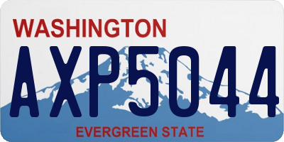 WA license plate AXP5044