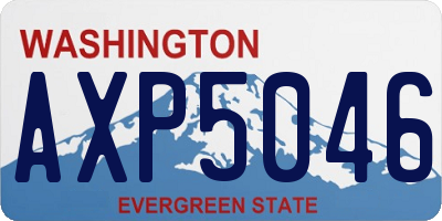 WA license plate AXP5046