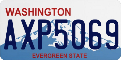 WA license plate AXP5069