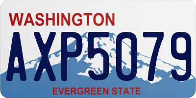 WA license plate AXP5079