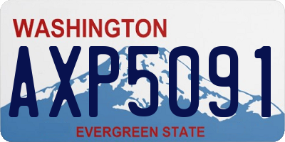 WA license plate AXP5091