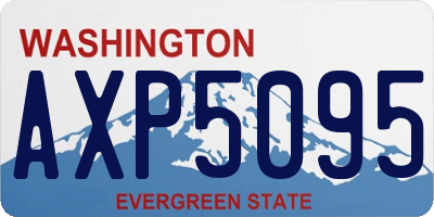 WA license plate AXP5095