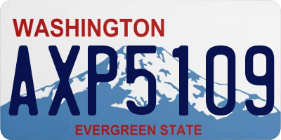 WA license plate AXP5109