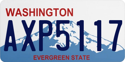 WA license plate AXP5117