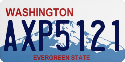 WA license plate AXP5121