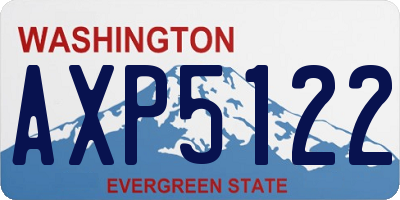 WA license plate AXP5122