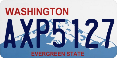 WA license plate AXP5127