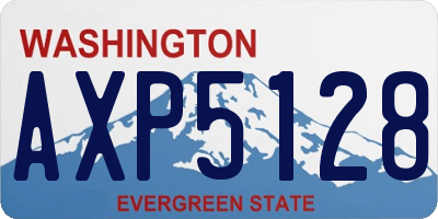 WA license plate AXP5128