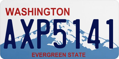 WA license plate AXP5141