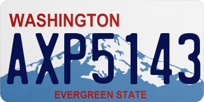 WA license plate AXP5143