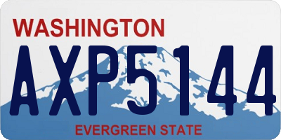 WA license plate AXP5144
