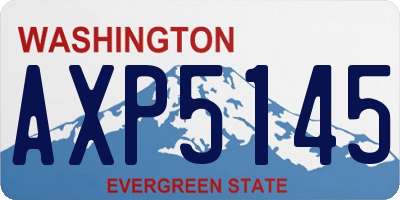 WA license plate AXP5145