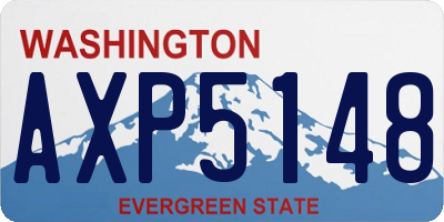WA license plate AXP5148