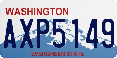 WA license plate AXP5149